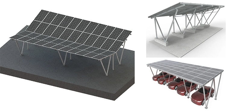 Hot Sale Carport Solar PV Solar Single Carport Solar Carport Mounting System