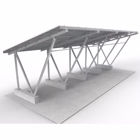 Sistema di montaggio per posto auto coperto solare solare fotovoltaico per posto auto coperto solare di vendita calda