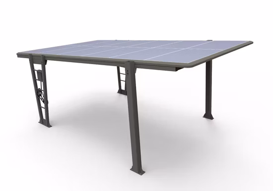 Posto auto coperto installazione a terra 150 kW sistema di energia solare off-grid posto auto coperto 1 MW